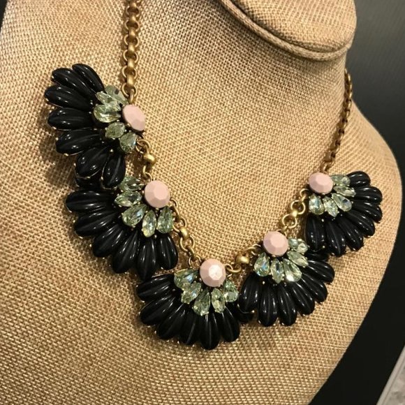 J. Crew Antique Gold-Tone Floral Necklace - Picture 2 of 9